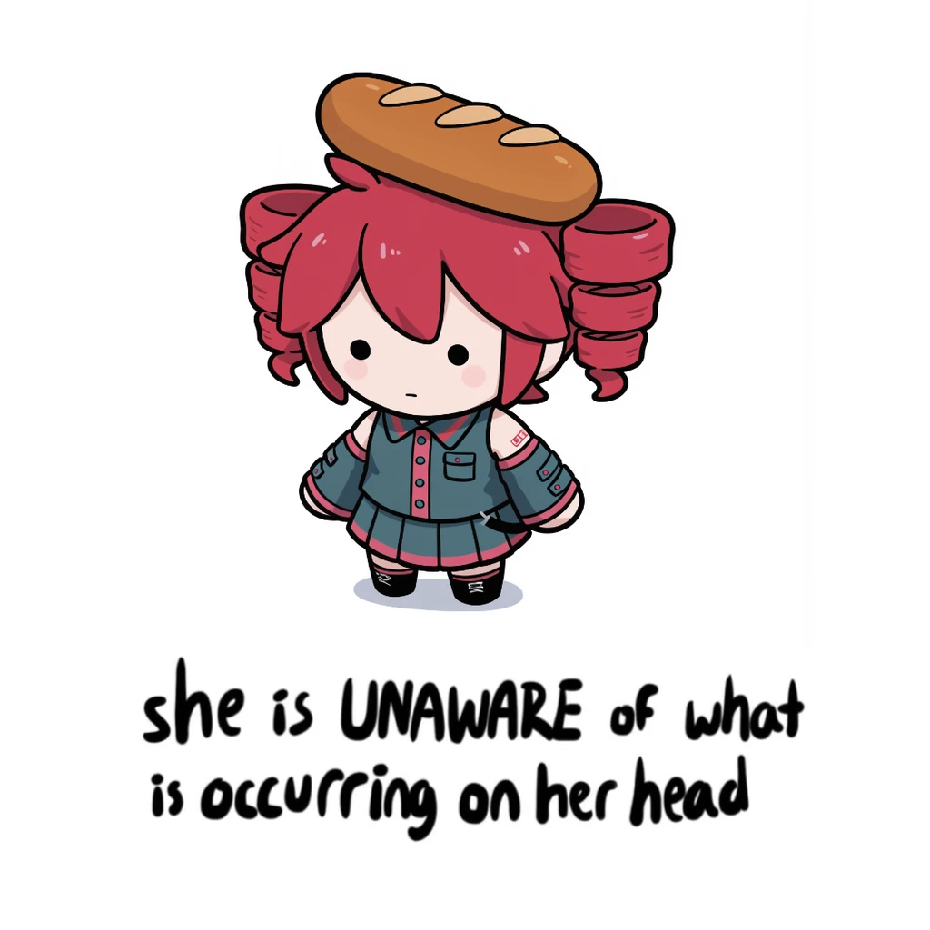 He is Unaware of What is Occuring on His Head (Meme) - NoobAI EPS1.1 - by miniphak