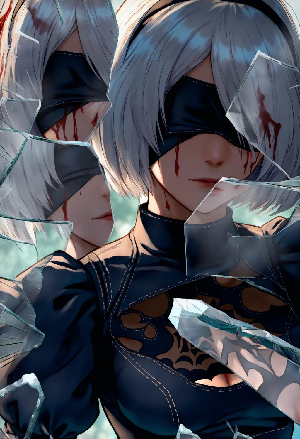 Broken Glass | Concept LoRA [IllustriousXL] - by FallenIncursio