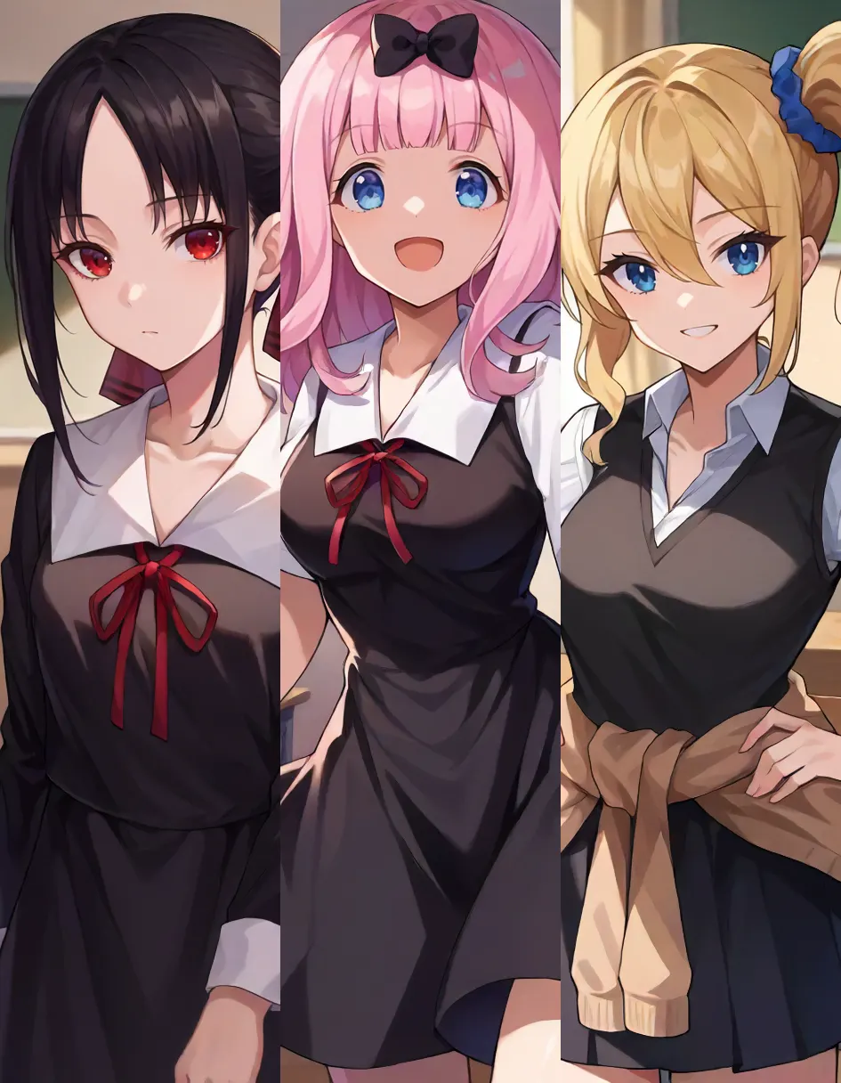 Kaguya-sama: Love is War [PonyXL] 5 Girl Pack - by holostrawberry