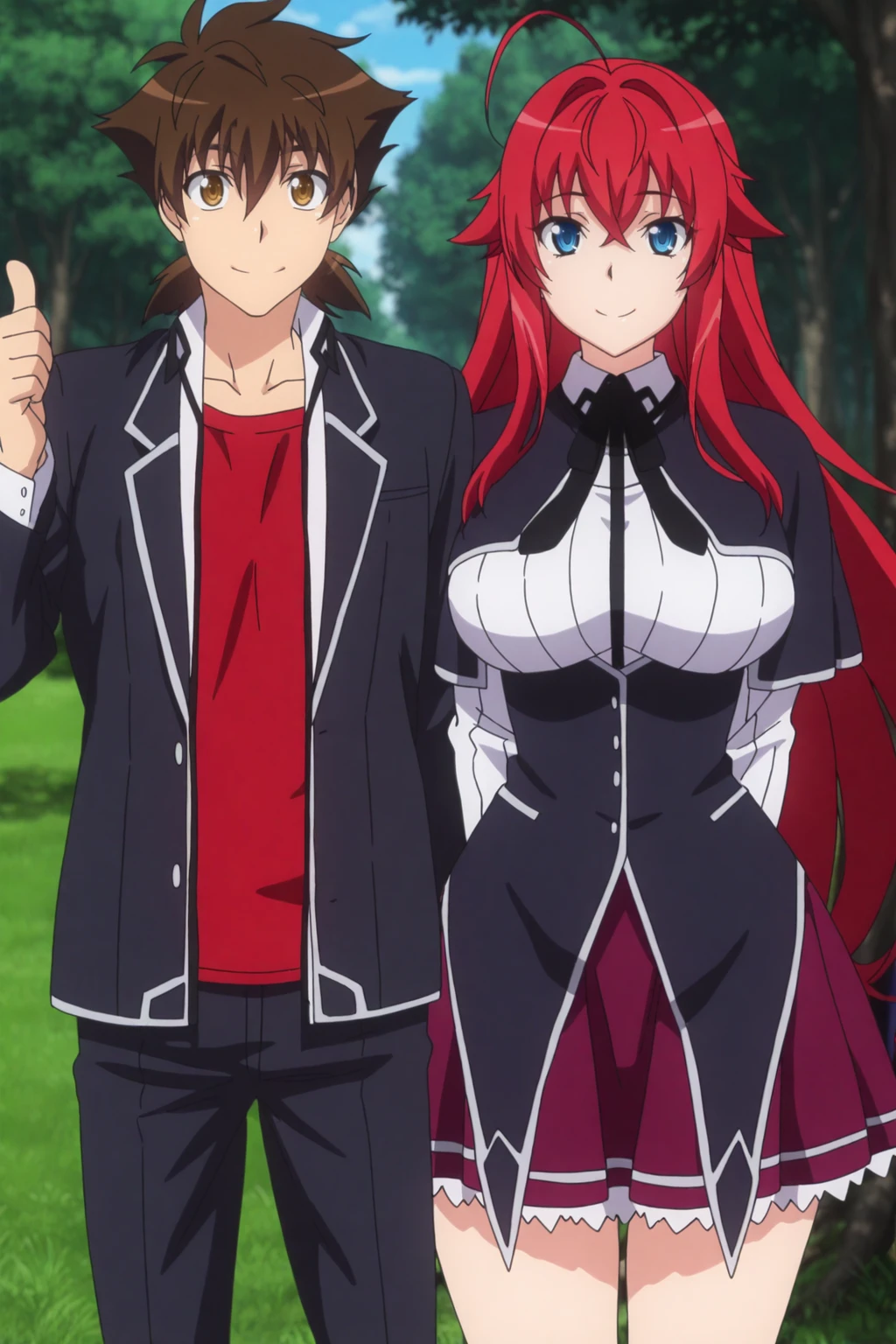 Rias Gremory & Issei Hyoudou/リアス・グレモリーと兵藤一誠 - High School DxD | Illus Couple... - by IndolentCat