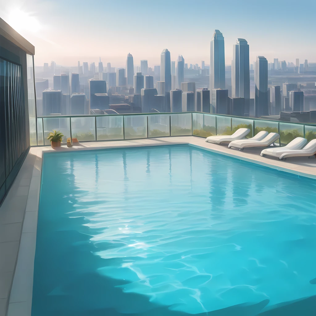 Rooftop Pool - by Navedaxu