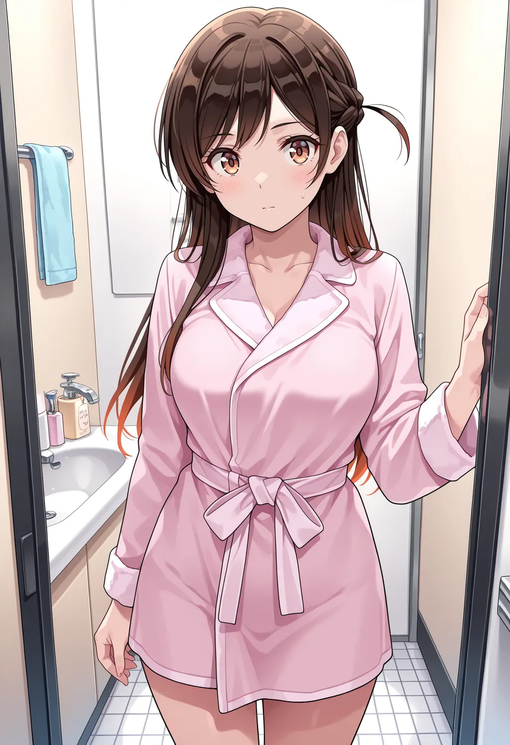 Stable Diffusion image: 1girl, solo - by holostrawberry