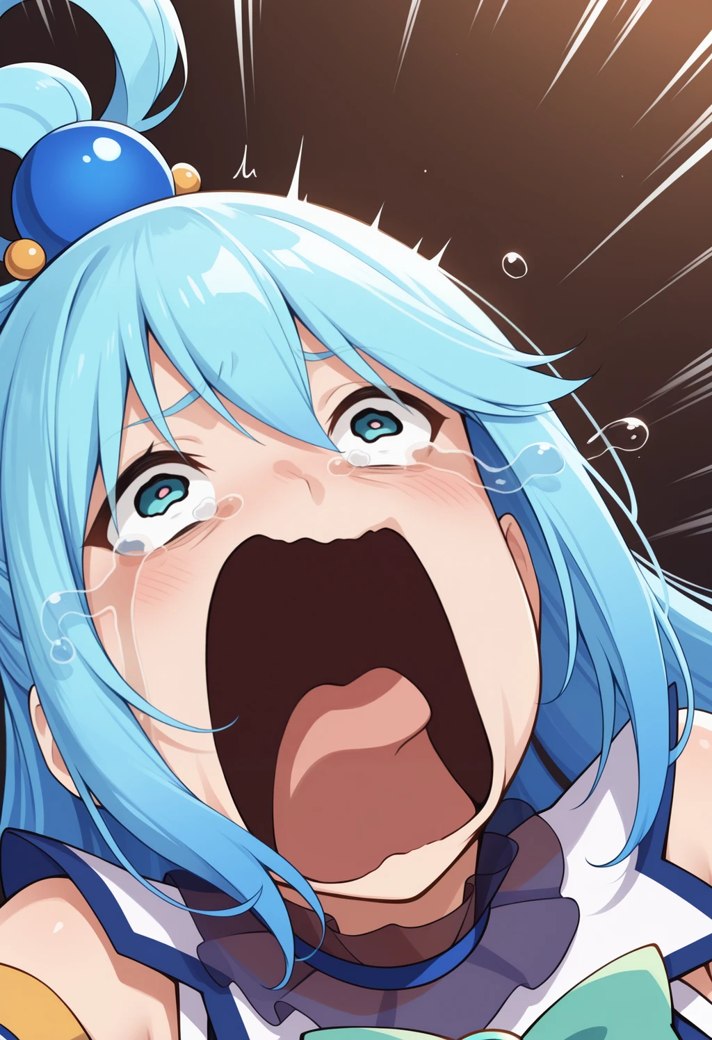 [IllustriousXL v0.1 LoCon] Aqua Screaming | Meme - by justTNP