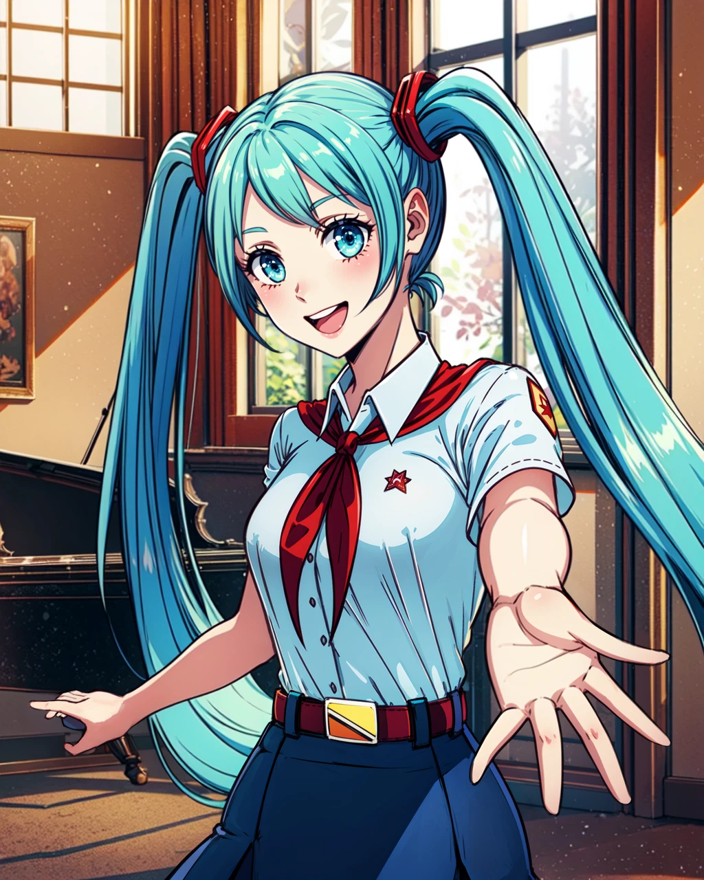 Miku / Masha (Everlasting Summer) | Мику / Маша (Бесконечное лето) - by Quebick