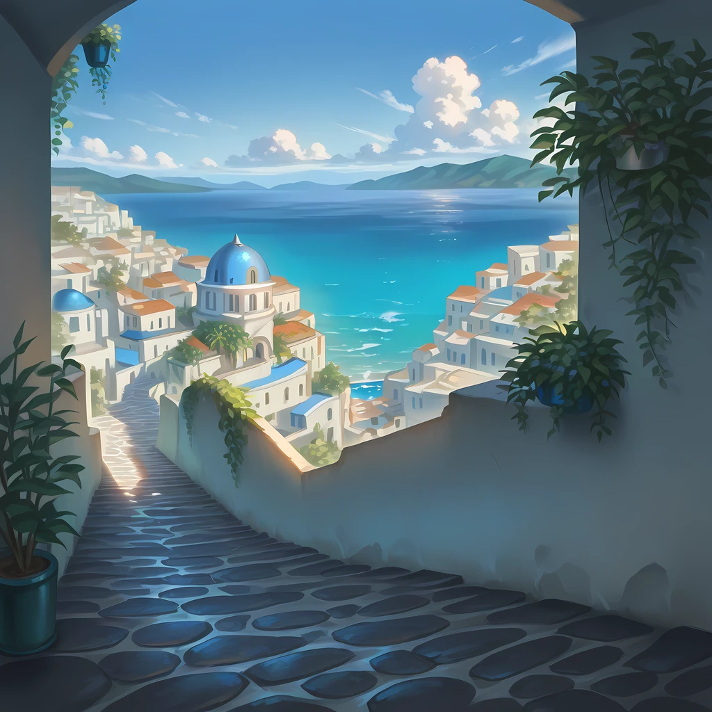 Santorini - by Navedaxu