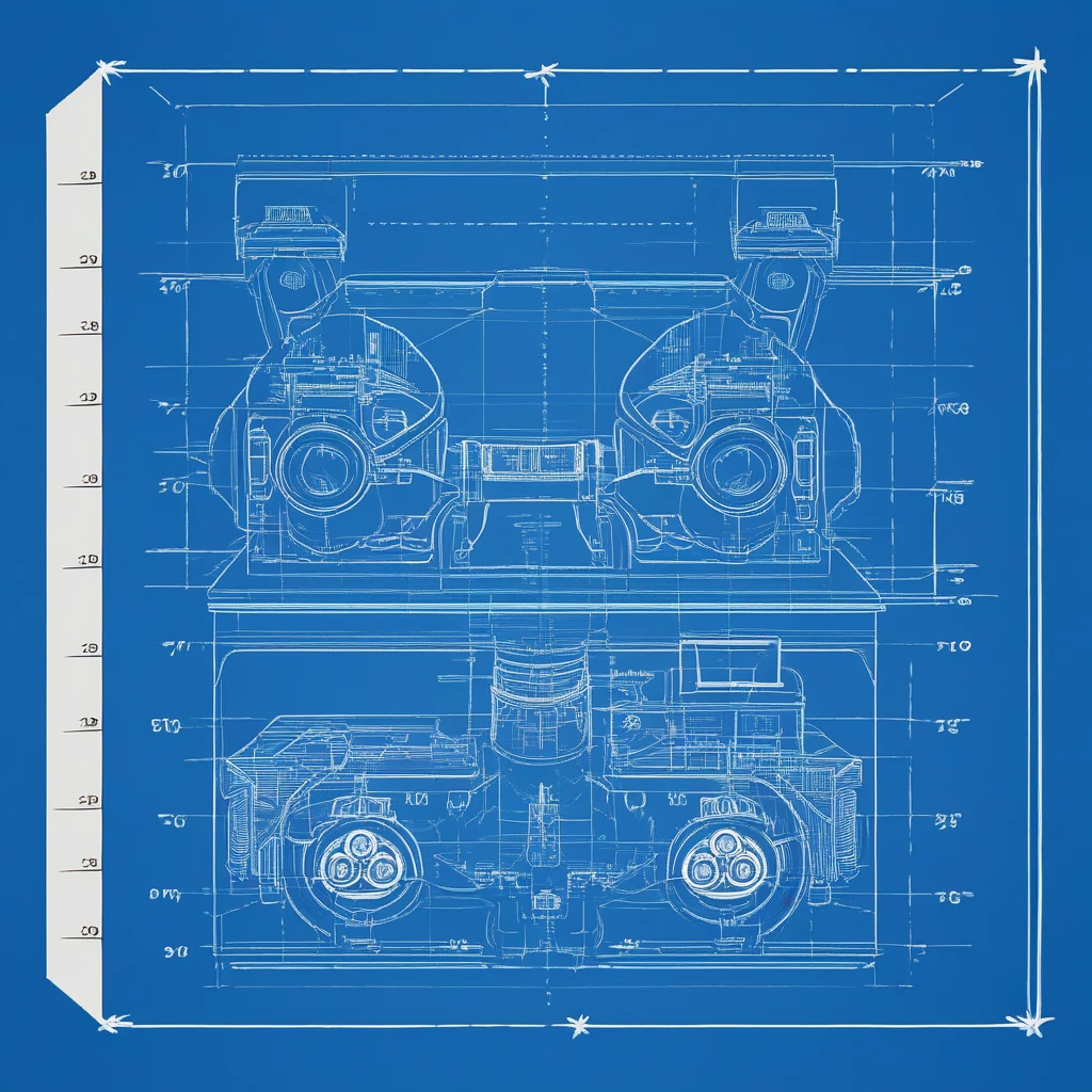 Blueprint / Technical Drawing - by Navedaxu