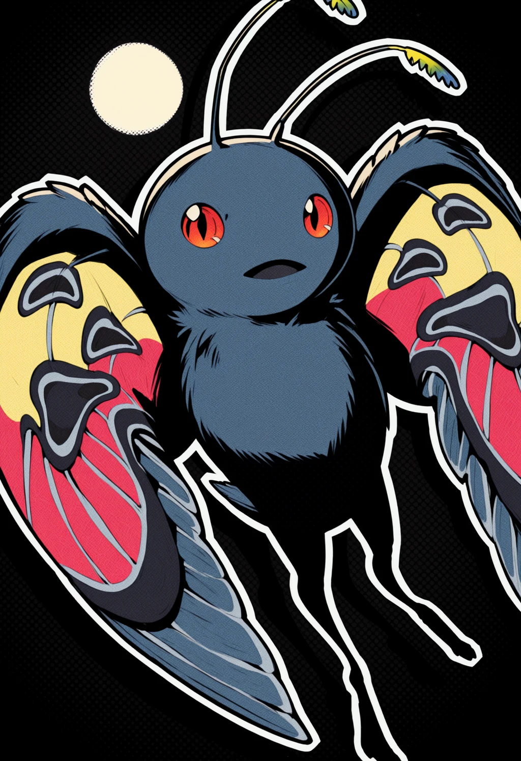 Stable Diffusion image: solo, black background - by Fp_plus