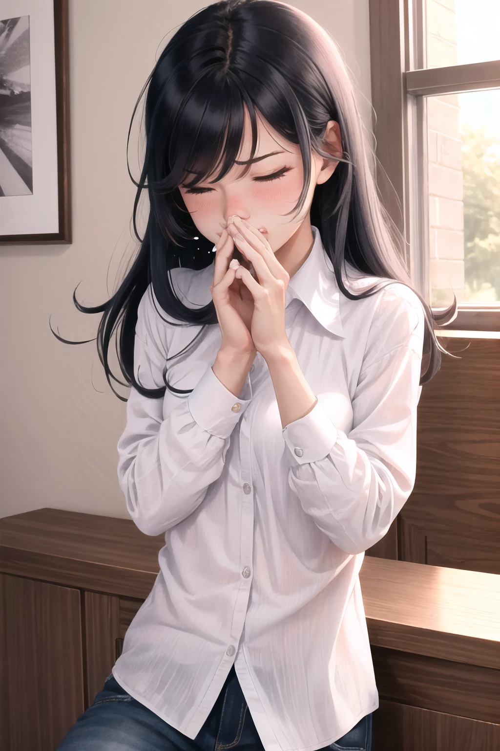 Sneezing | Concept LoRA - by FallenIncursio