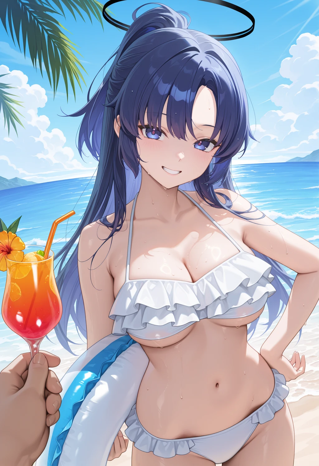 Stable Diffusion image: 1girl, long hair - by Jelosus1