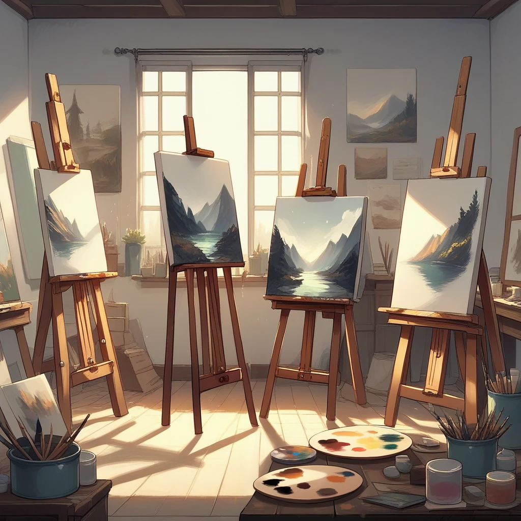 Artist Studio - by Navedaxu