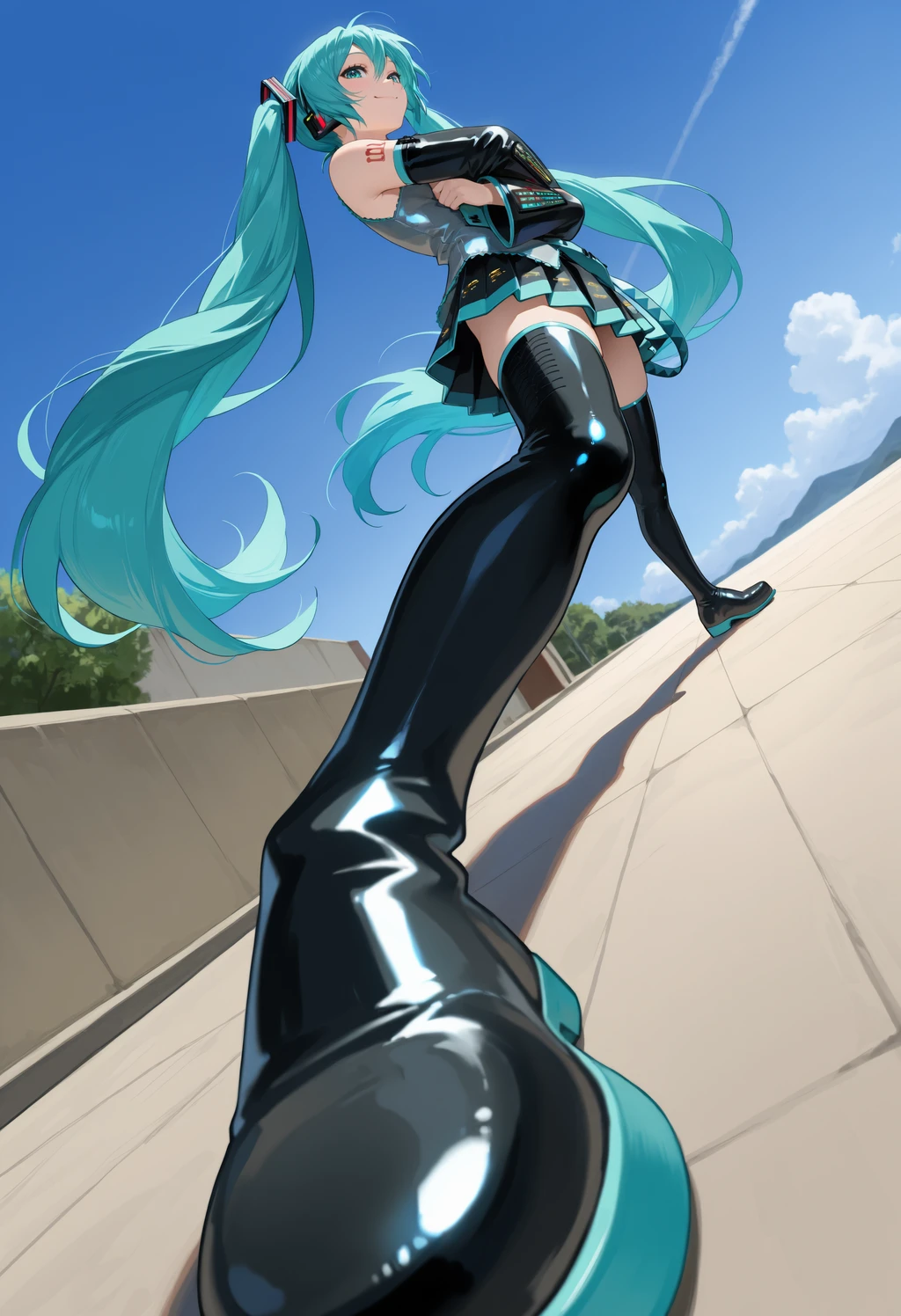 Wide Power Stance Low-Angle Shot / Standing on Business Pose |ChenkinNoob-XL-... - by miniphak