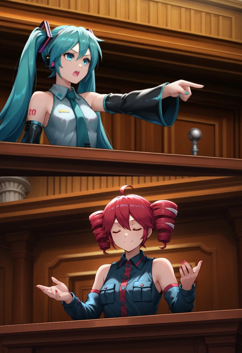 Ace Attorney Meme - Miles Edgeworth Hands Up Pose - Phoenix Wright Objection... - by miniphak