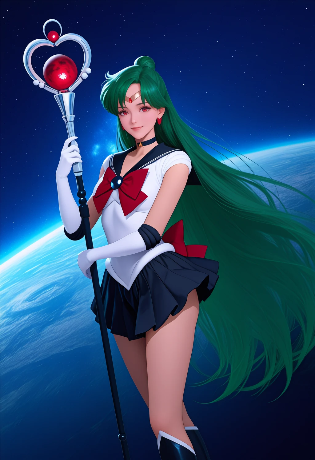 [NoobAI-XL EPS v1.1] Setsuna Meiou / Sailor Pluto | Sailor Moon - by justTNP