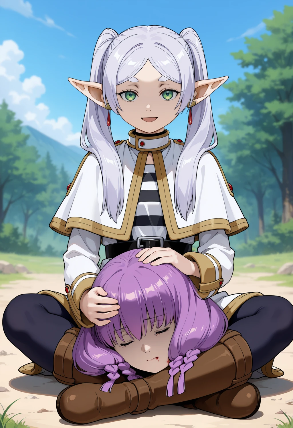 Neferpitou Holding Kite's Head (Hunter x Hunter) Reference - by miniphak