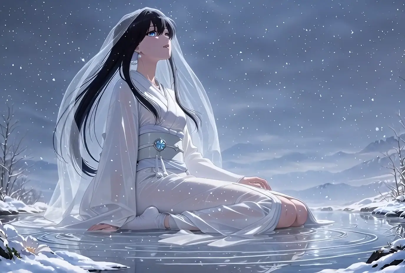 Yuki Onna - by Tyberzandari